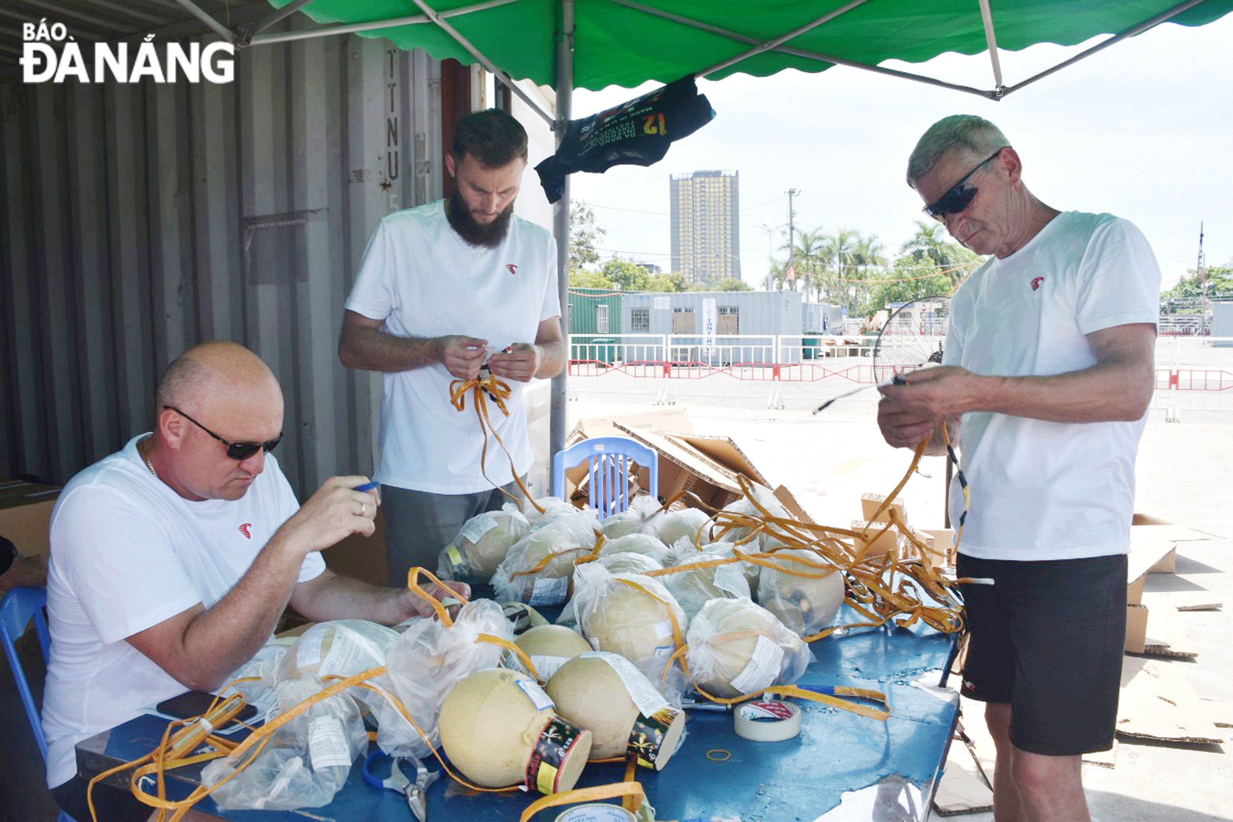 Polish competitors are preparing for their performance on the evening of June 22. Photo: THU HA