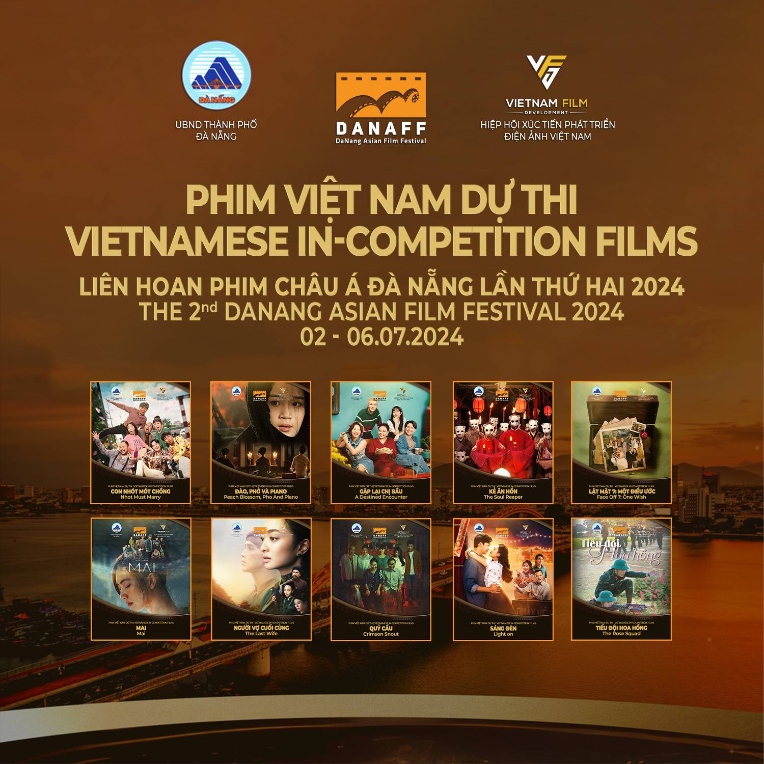 DANAFF II diễn ra từ ngày 2 đến 6-7-2024. TRONG ẢNH: Phim dự thi hạng mục giải thưởng phim châu Á.	