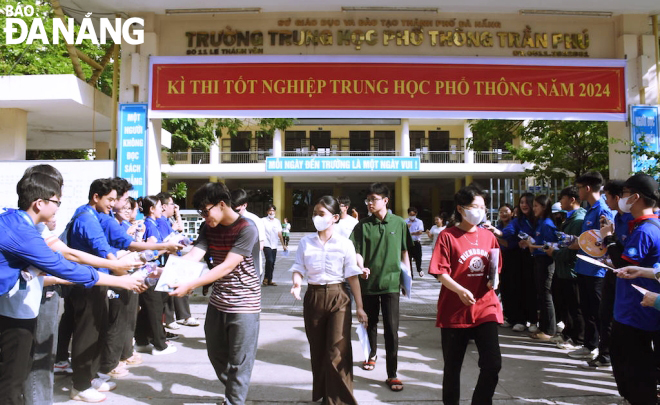 Kỳ thi tốt nghiệp THPT được tổ chức nghiêm túc tại hội đồng thi Đà Nẵng Ảnh: NGỌC HÀ