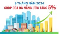 Infographic - 6 tháng năm 2024, GRDP của Đà Nẵng tăng 5%