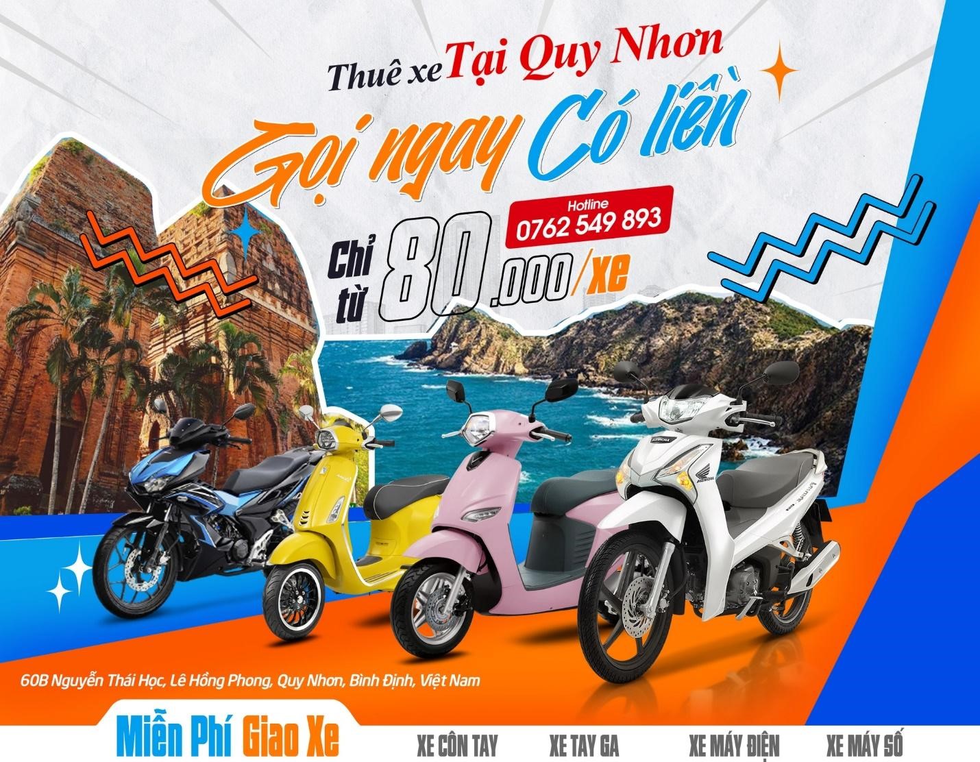 XE 24 - Trải nghiệm dịch vụ cho thuê xe máy tại Quy Nhơn