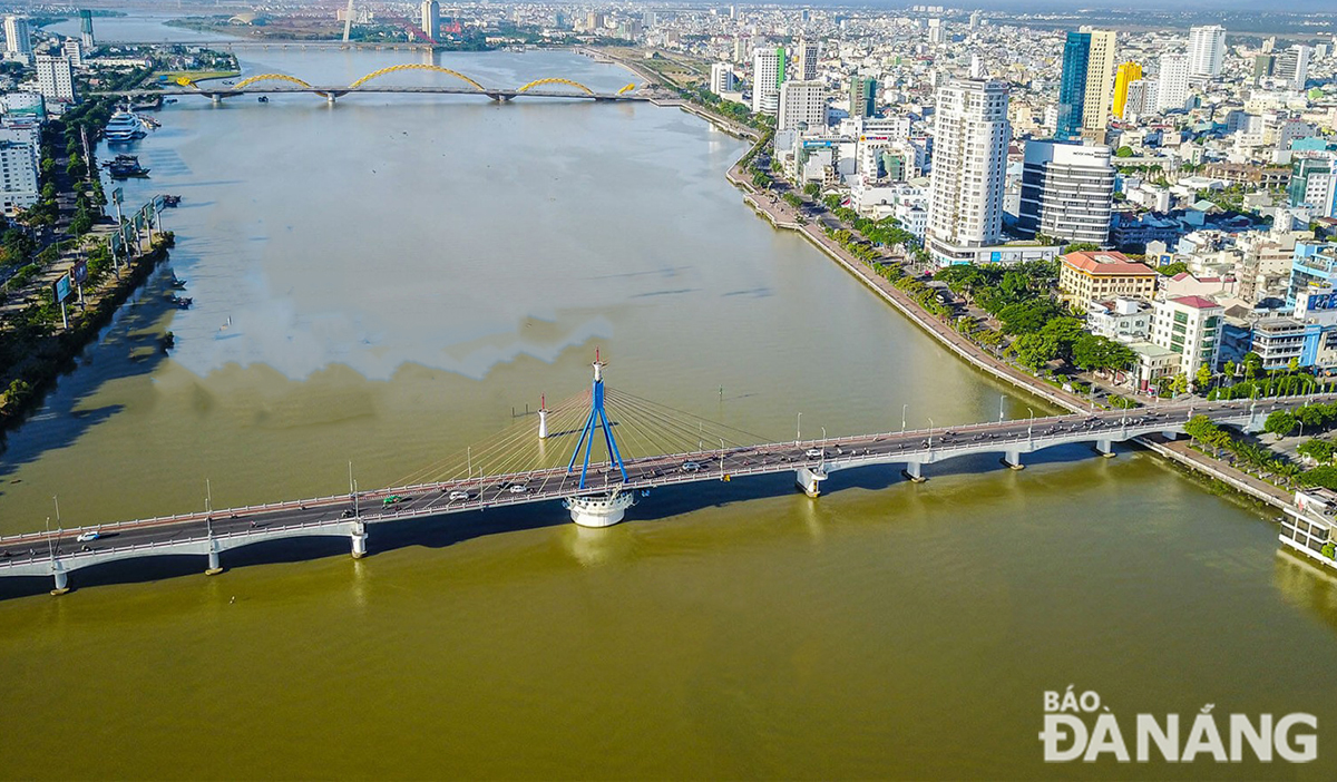 Tổ chức giao thông 2 chiều trên đường gom phía nam cầu sông Hàn