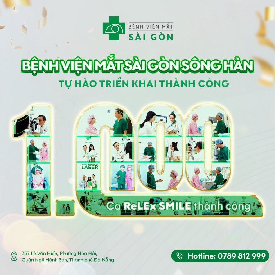 Bệnh viện Mắt Sài Gòn Sông Hàn triển khai thành công 1.000 ca công nghệ ReLEx SMILE