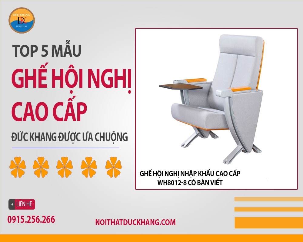 Top 5 mẫu ghế hội nghị cao cấp Đức Khang được ưa chuộng 2024