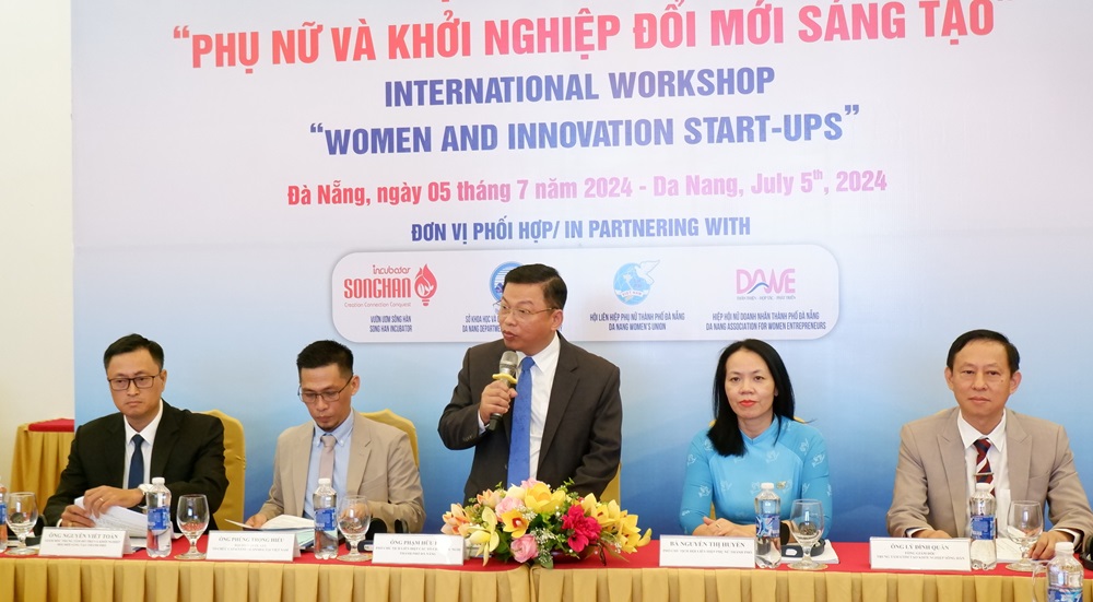 Here is a scene at the international workshop ‘Women and innovation startups’ in Da Nang, July 5, 2024.