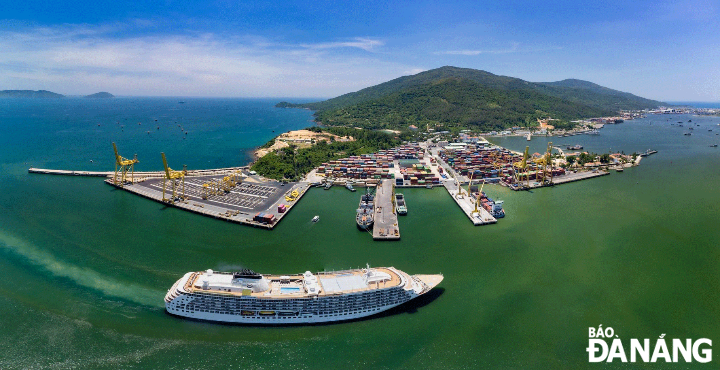 The Tien Sa Port infrastructure meets the needs of receiving large tonnage cruise ships. Photo: THANH LAN