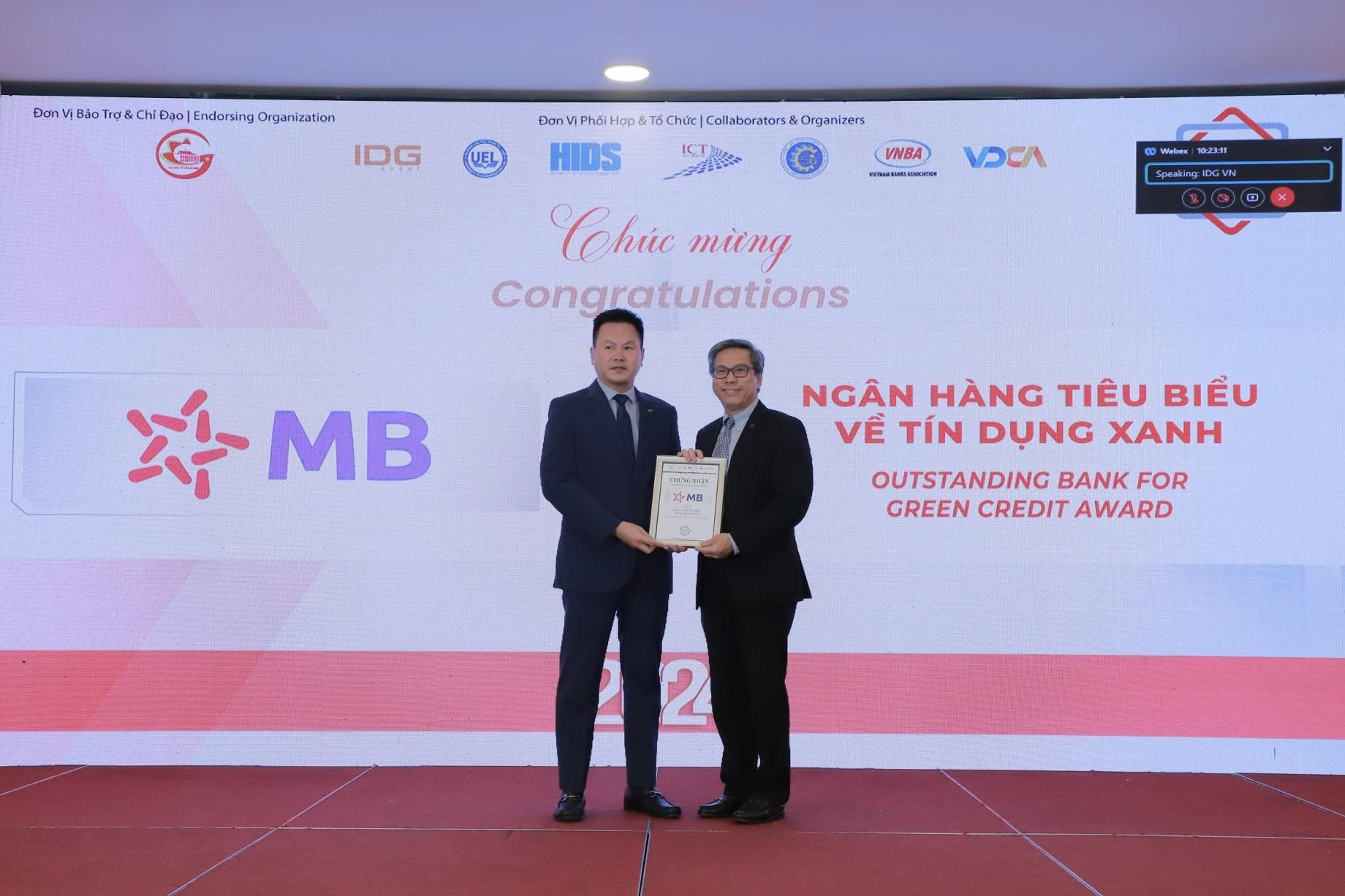 MB được vinh danh 'Ngân hàng Việt Nam tiêu biểu 2024'