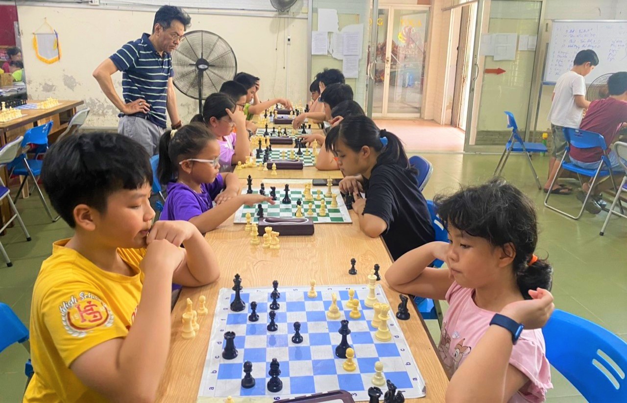 With careful preparation, Da Nang's chess team is determined to achieve high results at the National Phu Dong Sports Games 2024. Photo: P.N