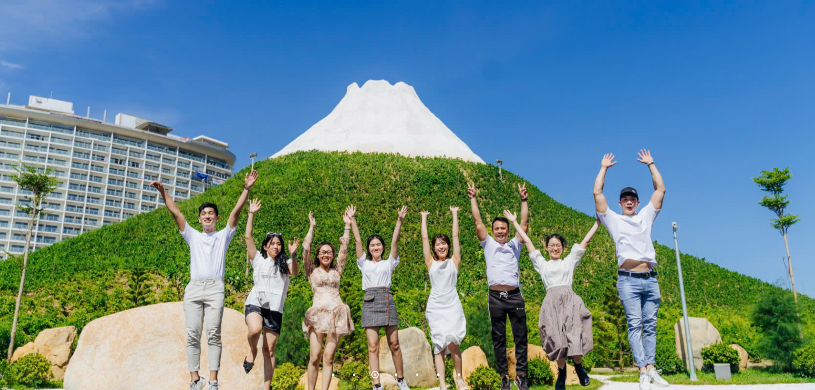 Outdoor park area at a resort invested by a Japanese enterprise in Da Nang. Photo: Da Nang Mikazuki Japanese Resorts & Spa