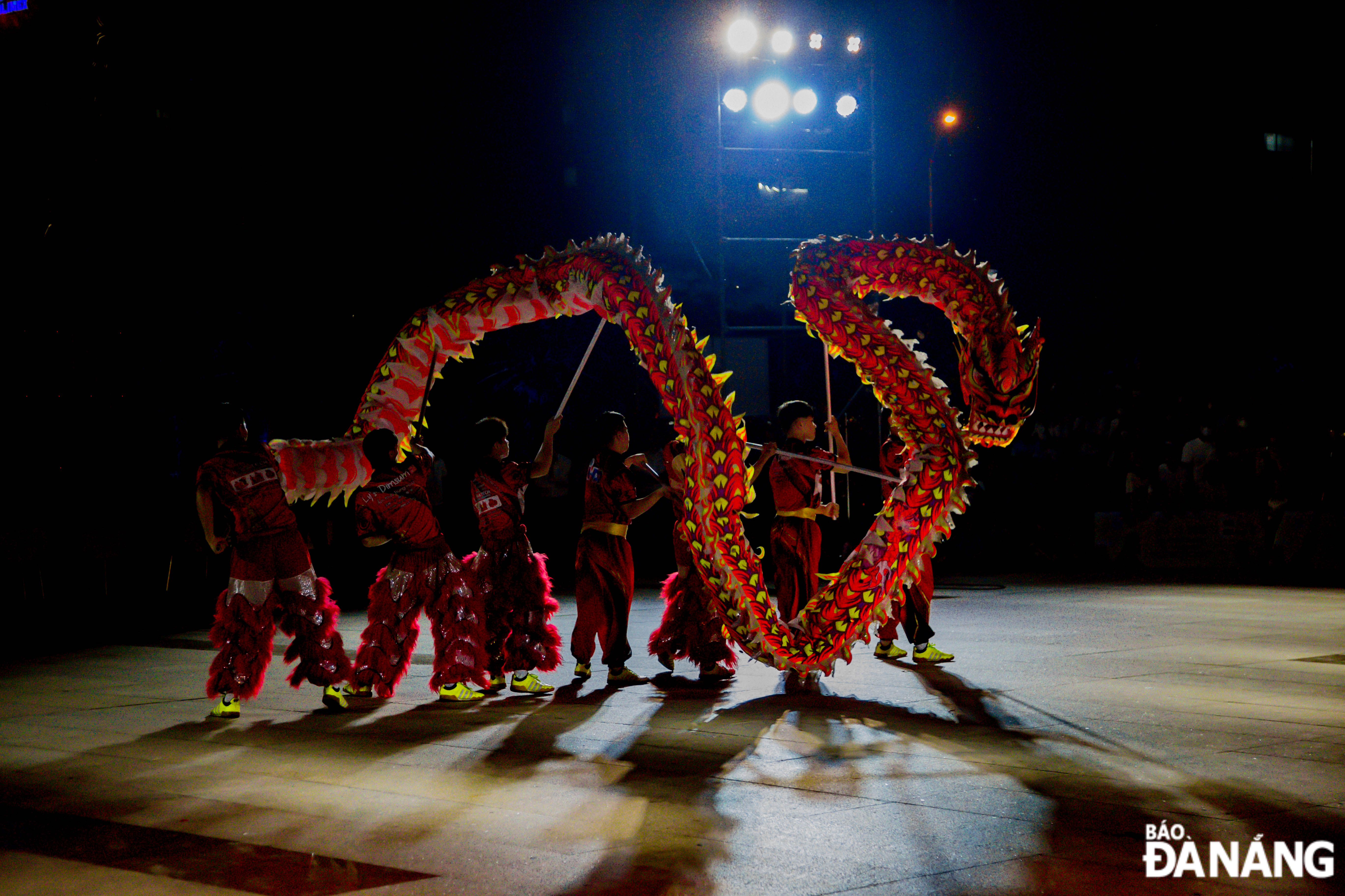 The dragon dance performance at the opening ceremony was elaborate and methodical.