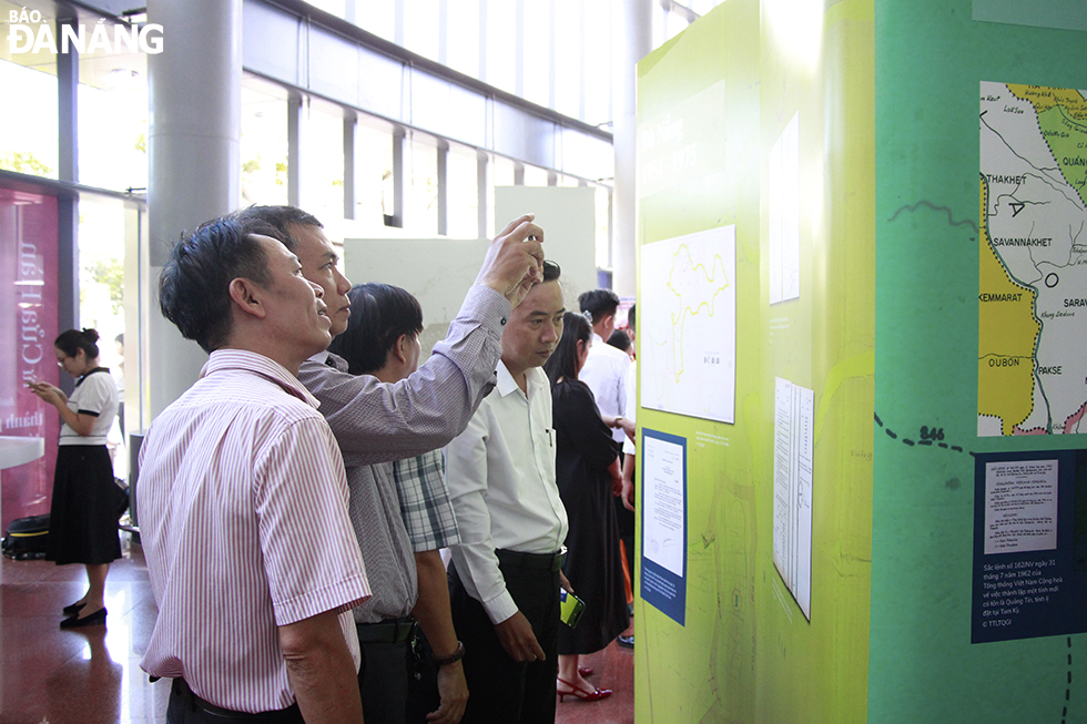 Visitors to the exhibition