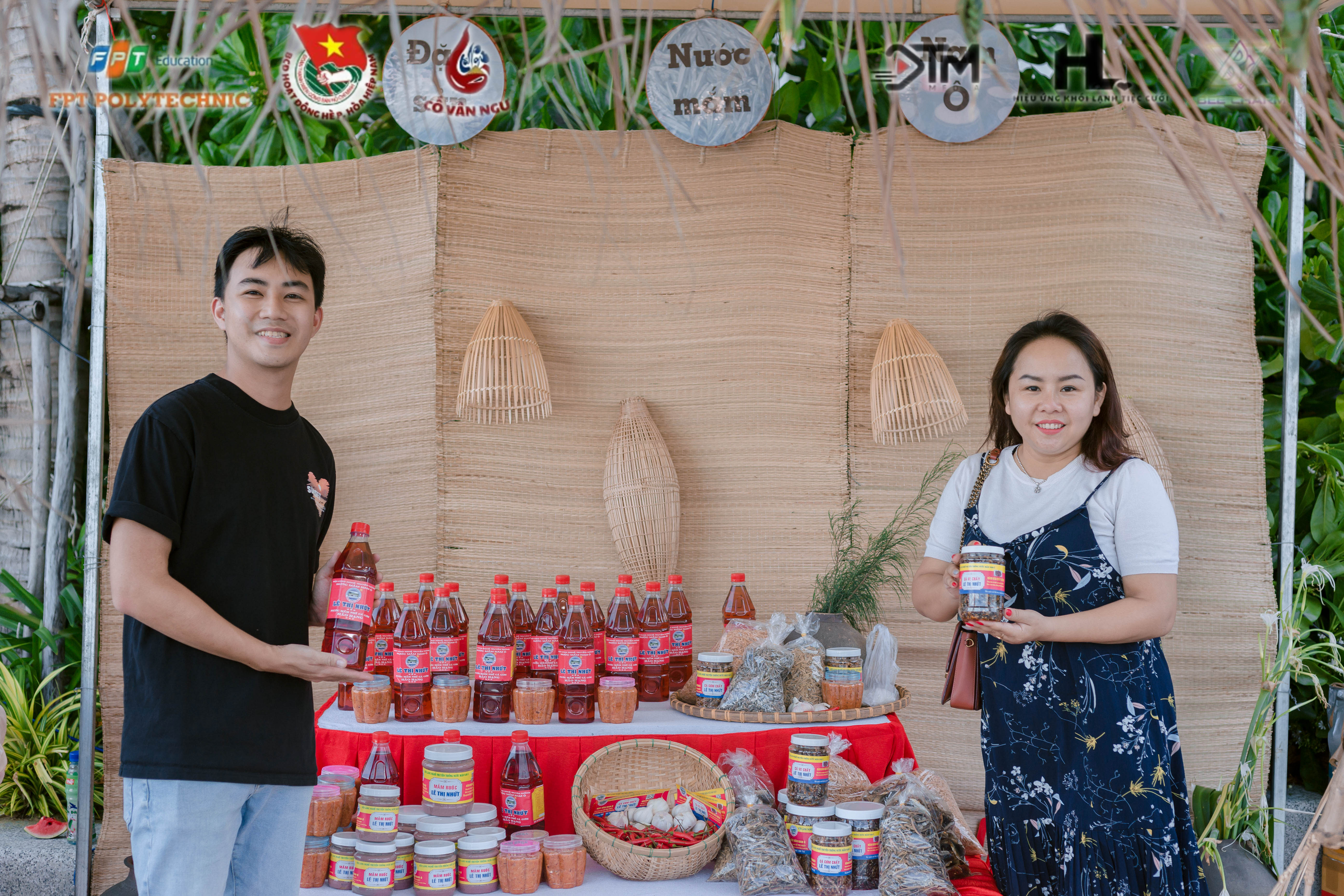 Nam O fish sauce products are introduced to locals and tourists at the ‘Co Van Ngu’ event. Photo: L.V