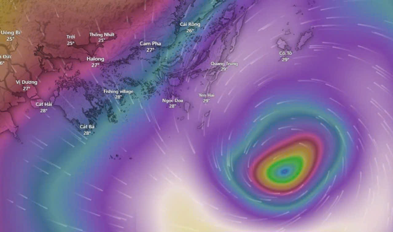 Bão số 3 chính thức đổ bộ vào đất liền tại khu vực Hải Phòng-Quảng Ninh