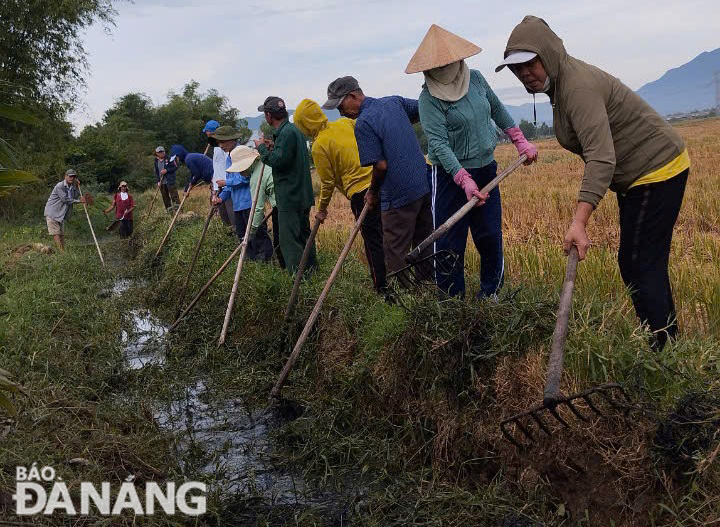 Huyện Hòa Vang đồng loạt ra quân nạo vét, khơi thông 67 kênh, mương, suối và hệ thống thoát nước