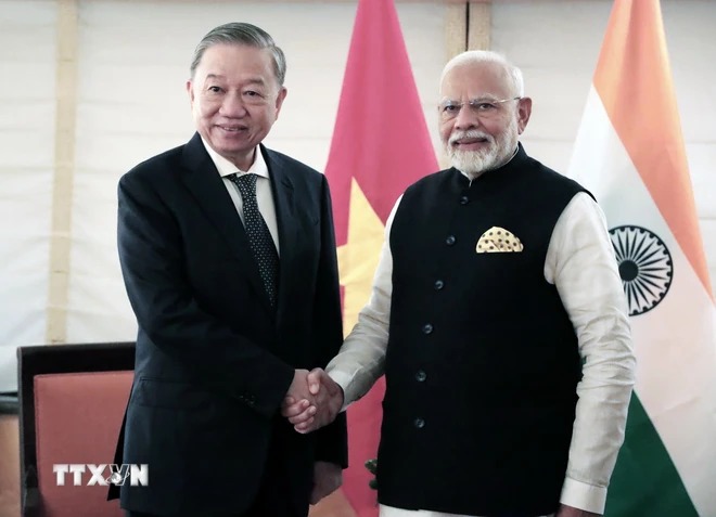 Tổng Bí thư, Chủ tịch nước Tô Lâm tiếp Thủ tướng Ấn Độ Narendra Modi