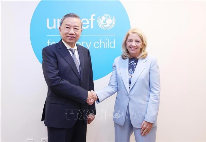 Tổng Bí thư, Chủ tịch nước Tô Lâm gặp Giám đốc điều hành UNICEF