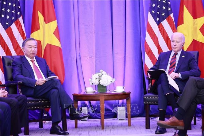 Tổng Bí thư, Chủ tịch nước Tô Lâm gặp Tổng thống Hoa Kỳ Joe Biden