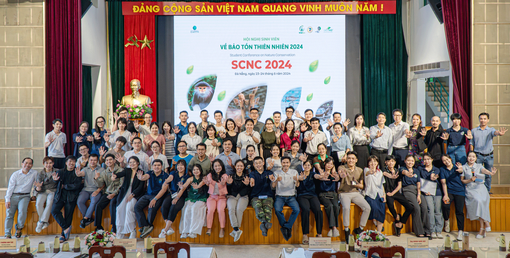 Những nhà bảo tồn trẻ tham gia Hội nghị sinh viên về Bảo tồn thiên nhiên (SCNC) 2024. Ảnh: L.V