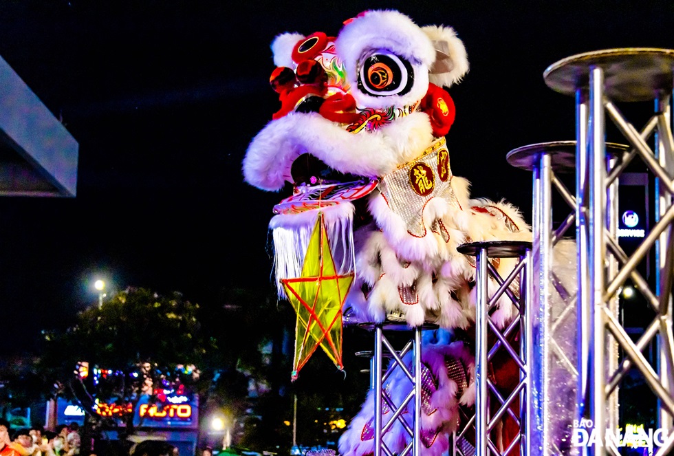 Lion dance performances are performed professionally by lion dance troupes in the city.