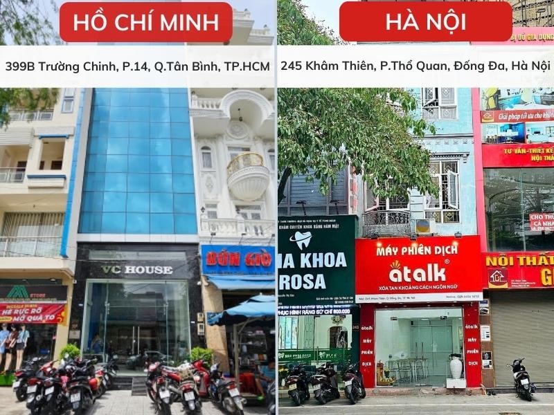 Cửa hàng MayPhienDichVN tại Thành phố Hồ Chí Minh và Hà Nội.