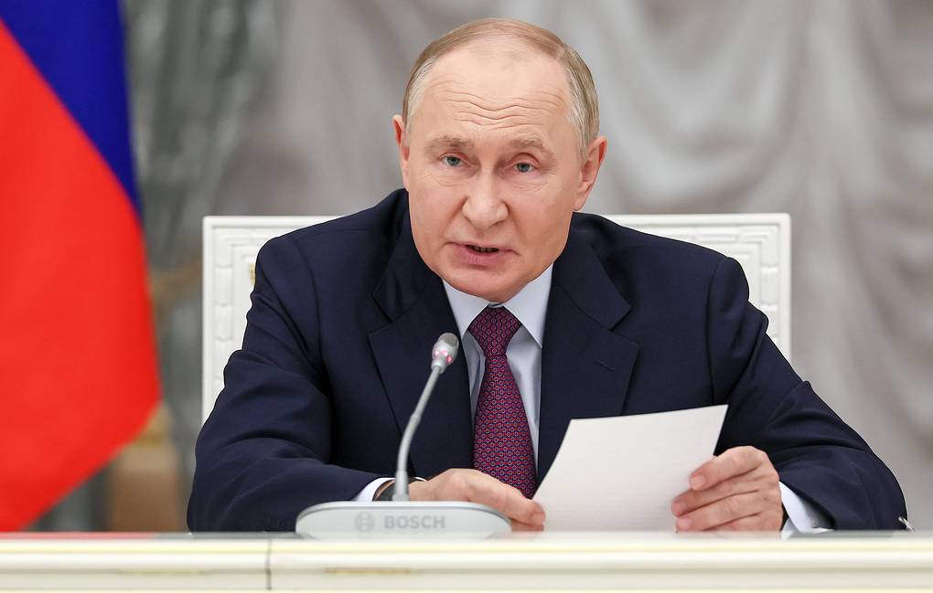 Tổng thống Nga Vladimir Putin thông báo những thay đổi căn bản dự kiến trong học thuyết hạt nhân cập nhật của nước này. Ảnh: TASS