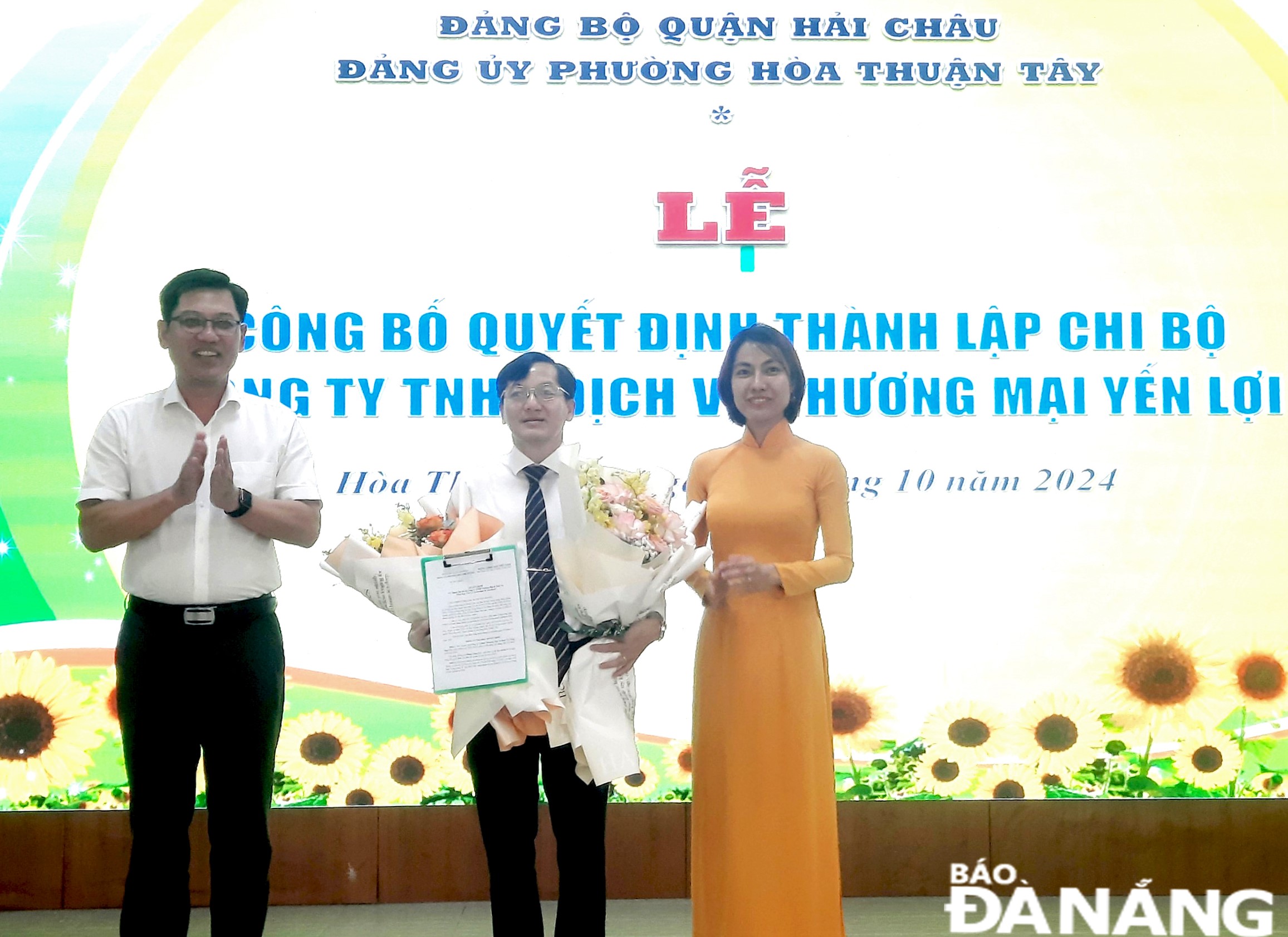 Phường Hòa Thuận Tây thành lập chi bộ Đảng trong doanh nghiệp