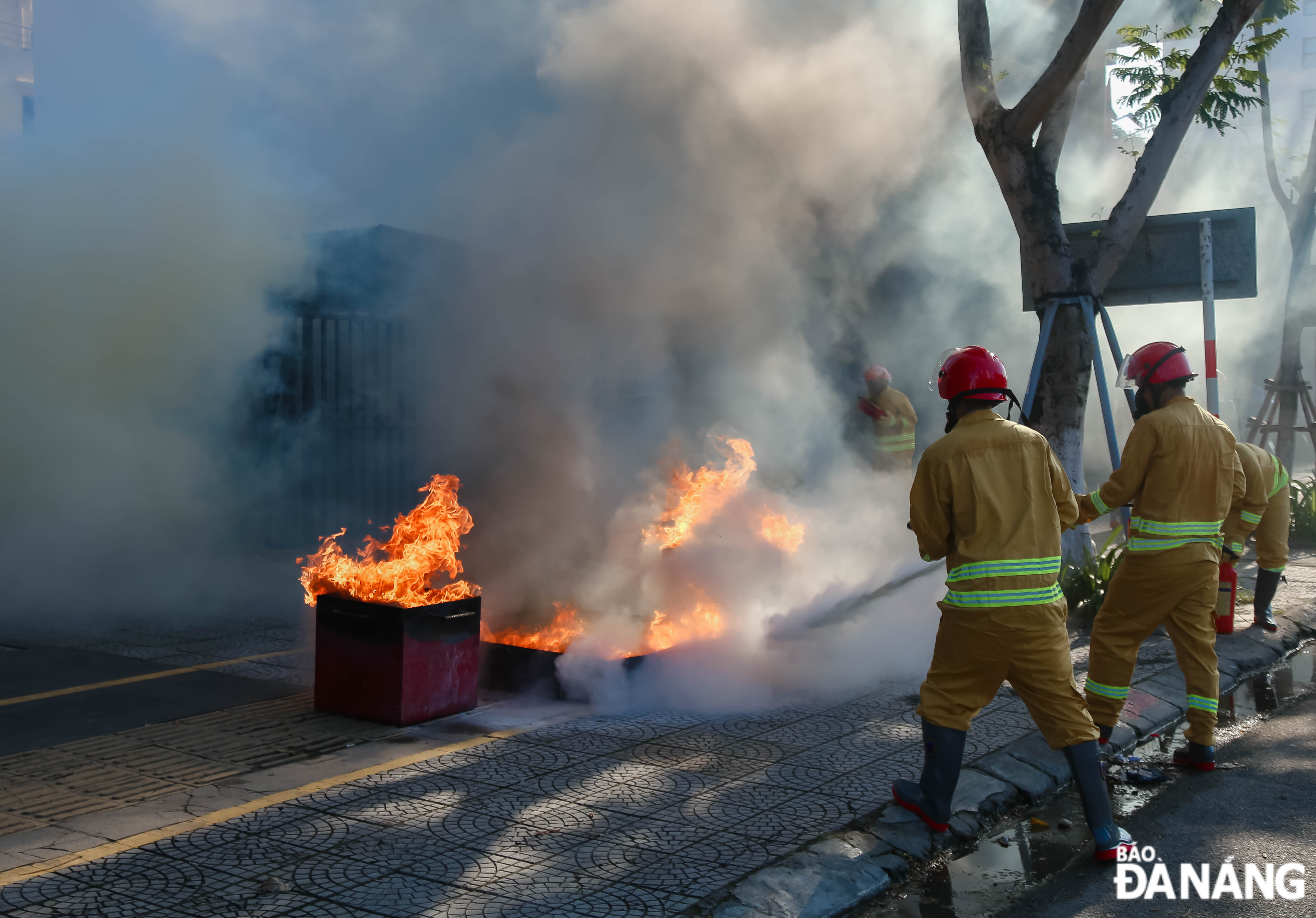 The firefighting and rescue forces at hotels were trained about firefighting plans before conducting the drill.