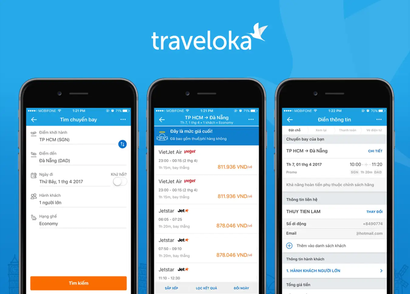 Traveloka là trợ thủ đắc lực giúp bạn tìm kiếm vé máy bay giá rẻ.