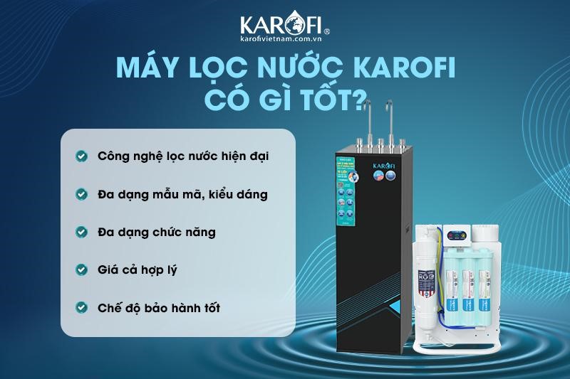 Ưu điểm vượt trội của máy lọc nước Karofi so với các thương hiệu khác.