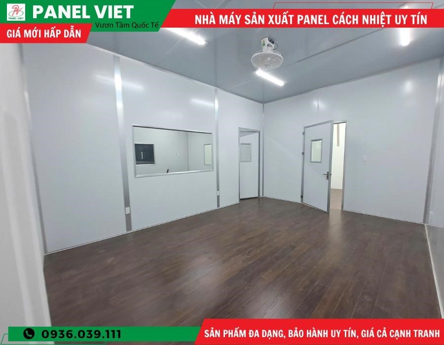 Panel cách nhiệt làm vách ngăn phòng sạch.