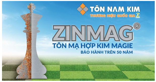 Tôn Nam Kim bảo hành cho công trình bạn. Ảnh: Sắt thép Sata 