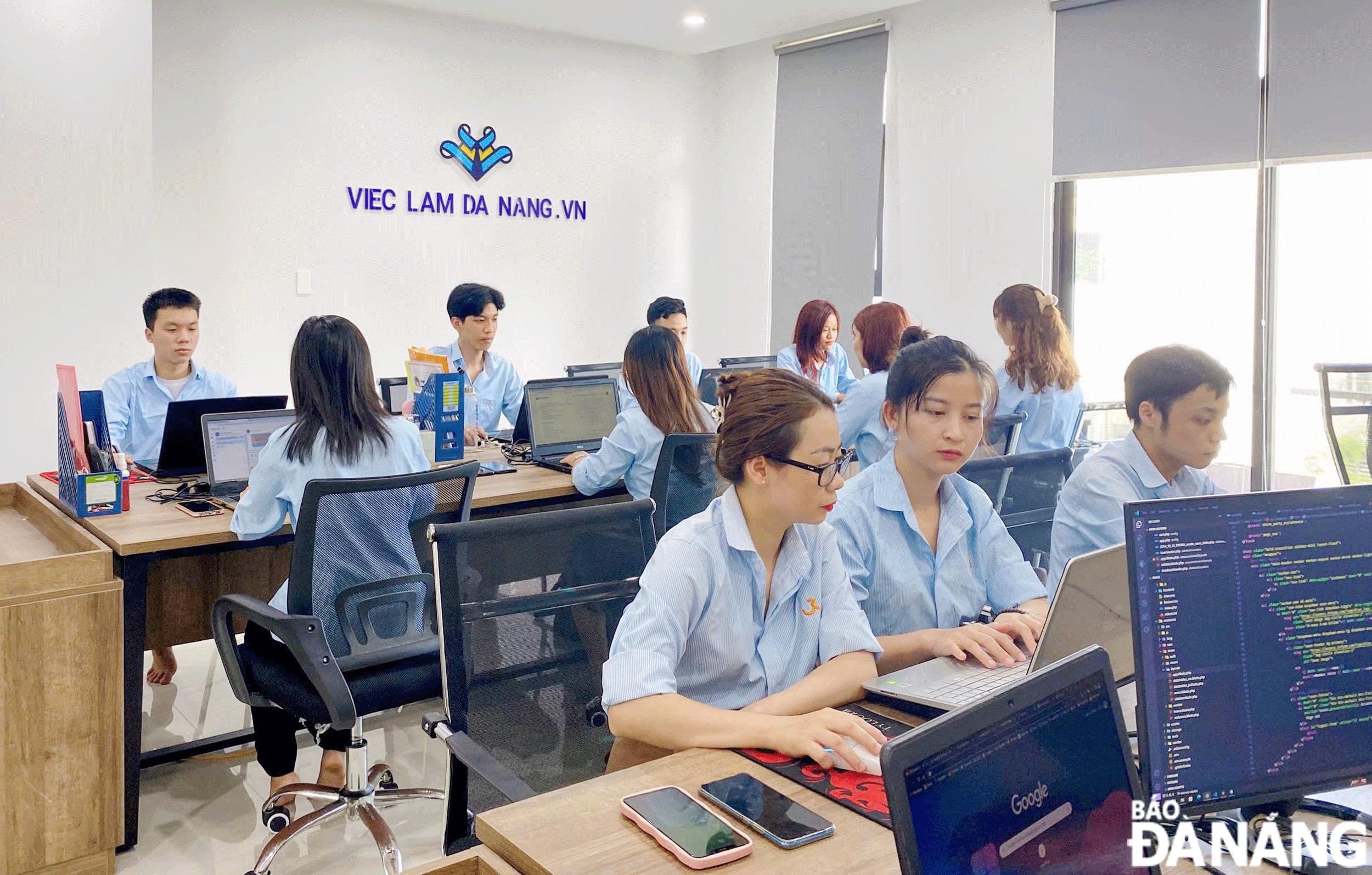 IT employees working at the Jobkey JSC. Photo: C.T