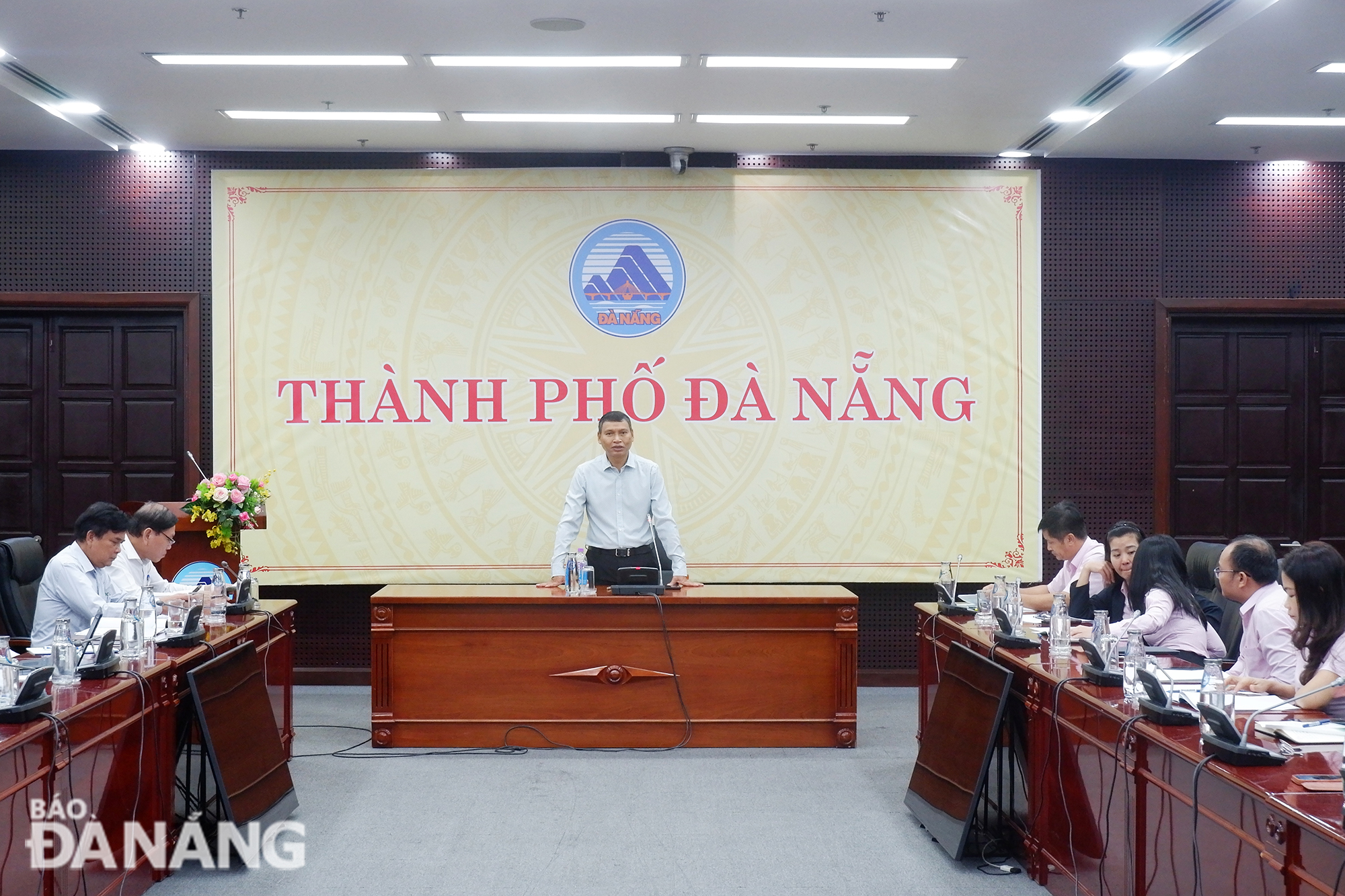 Phó Chủ tịch Thường trực UBND thành phố Hồ Kỳ Minh phát biểu kết luận hội nghị. Ảnh: MQ.