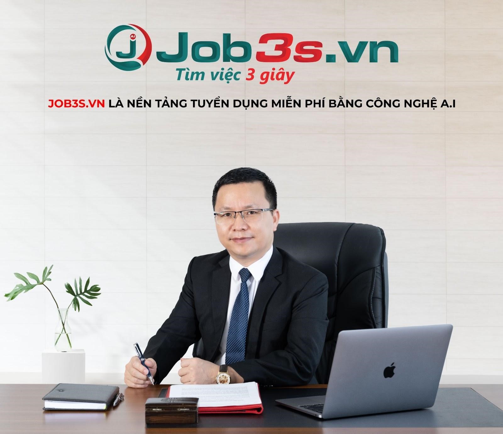 CEO Tony Vũ - Nhà sáng lập nền tảng tuyển dụng và tìm việc làm miễn phí job3s.vn