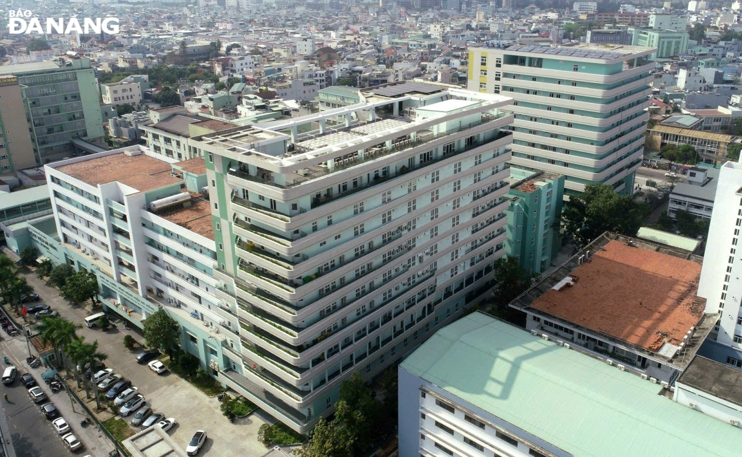 A corner of the Da Nang Hospital seen from above. Photo: PV