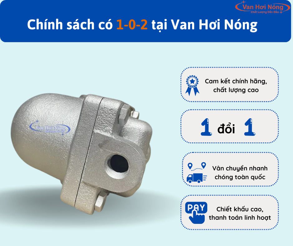 Mua bẫy hơi tại Van Hơi Nóng - Chính hãng, chất lượng