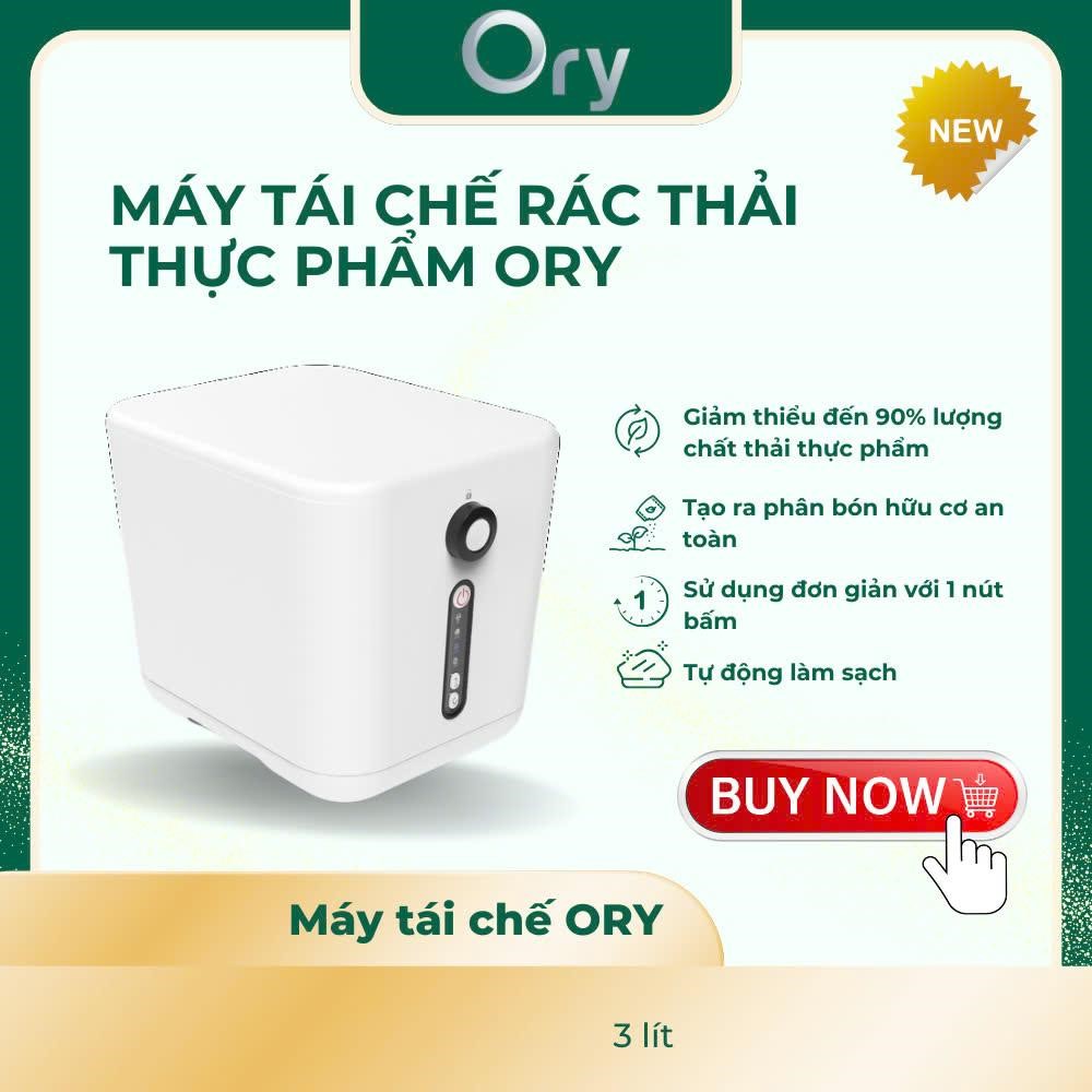 Máy tái chế rác Ory: Giải pháp sống xanh trong thực trạng rác thải hiện nay