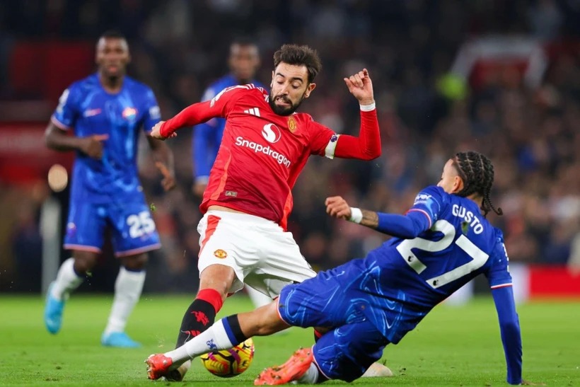 M.U chia điểm với Chelsea ở Old Trafford. (Nguồn: Getty Images)