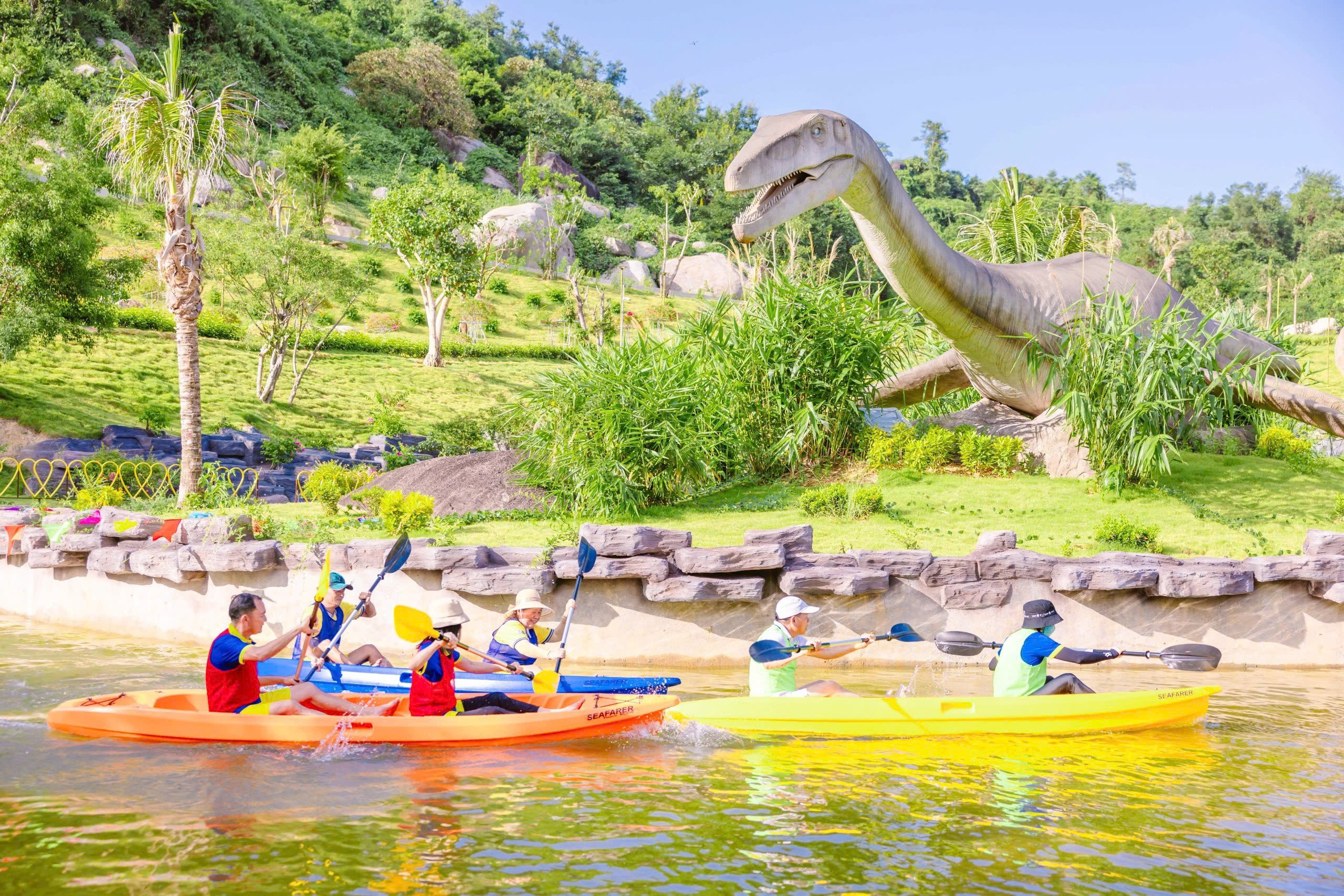 The Nui Than Tai Hot Springs Park plans to launch freshly-expanded dinosaur park in early 2025. Photo: HOANG HIEP