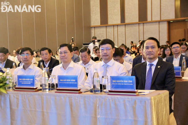 Da Nang leaders attended the event. Photo: MAI QUE-QUOC CUONG