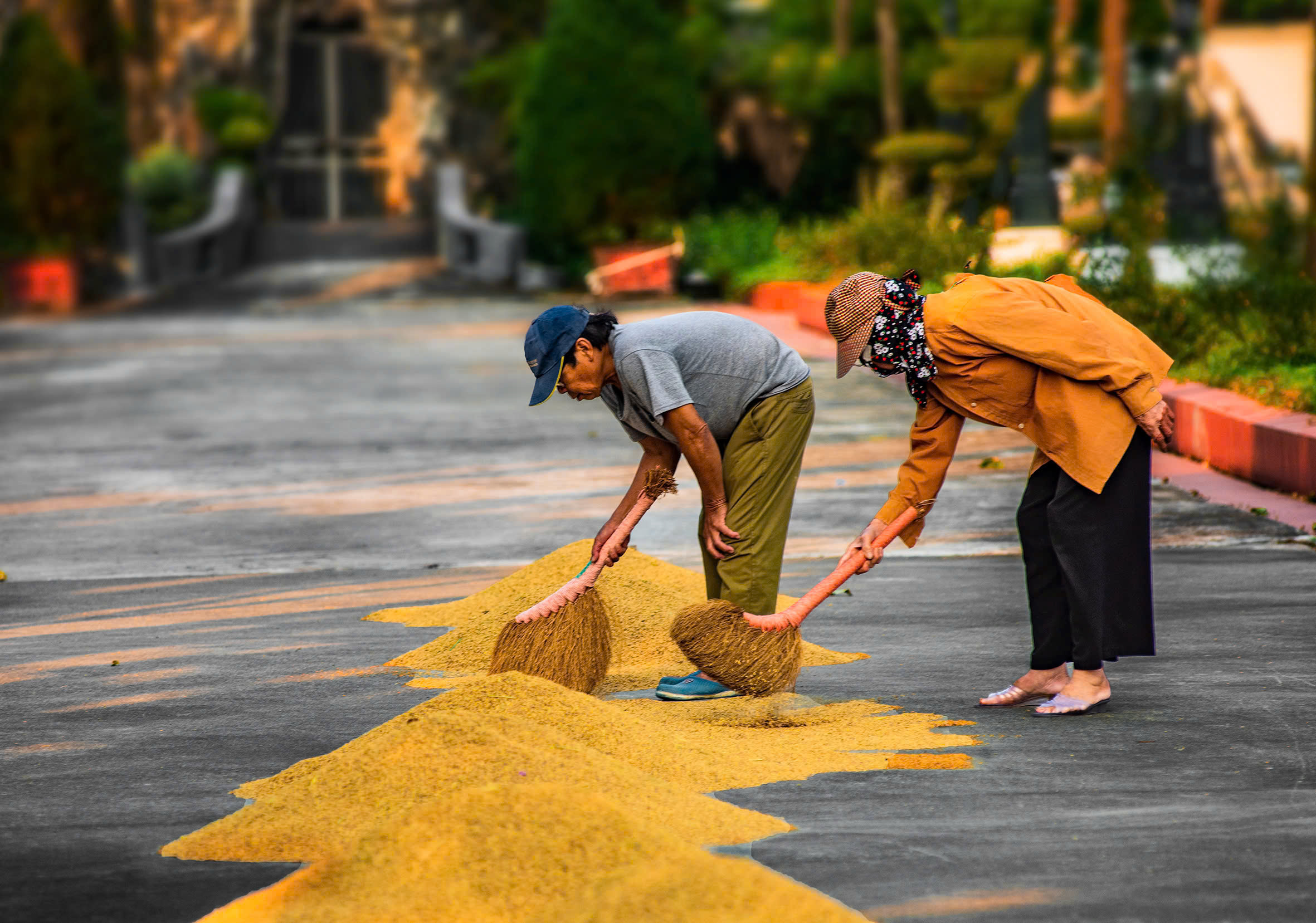 Cuộc sống bình yên của người dân nơi đây.