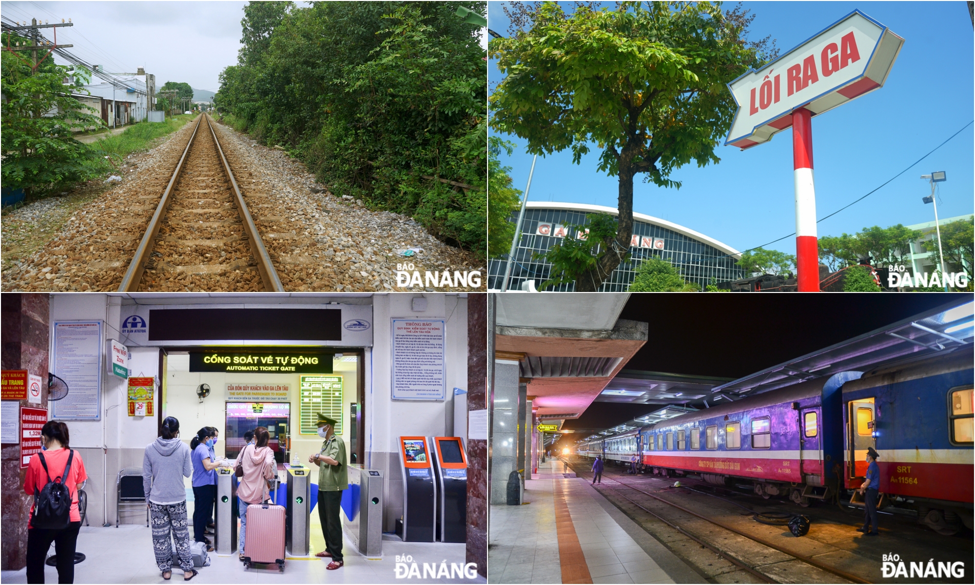 The Da Nang Railway Station has 3 functional areas: freight station, passenger station and technical operations station.