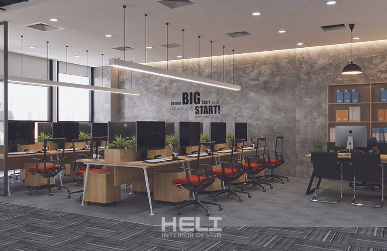 Dự án thiết kế nội thất văn phòng DEFIDE do HELI INTERIOR DESIGN thực hiện.