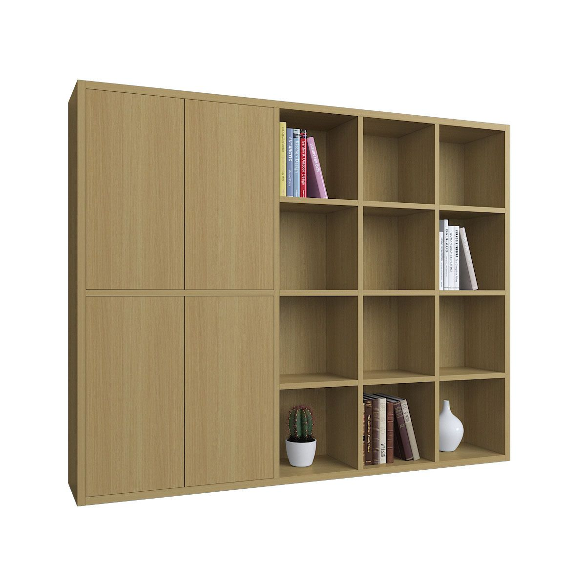 Kệ tủ tại Tilo được là từ gỗ công nghiệp MDF phủ melamine.