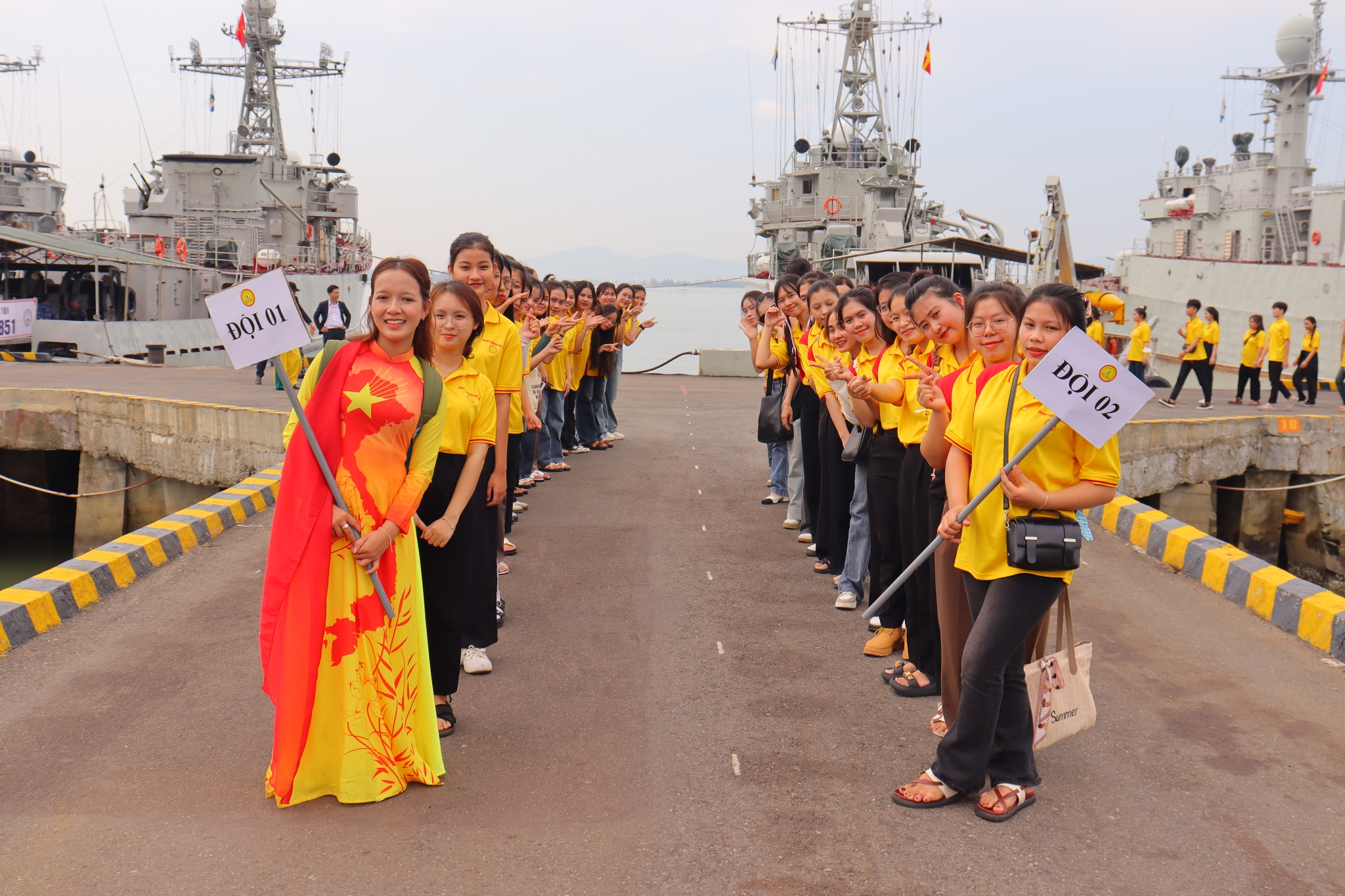 Students of the Dai Viet Da Nang College in the programme 