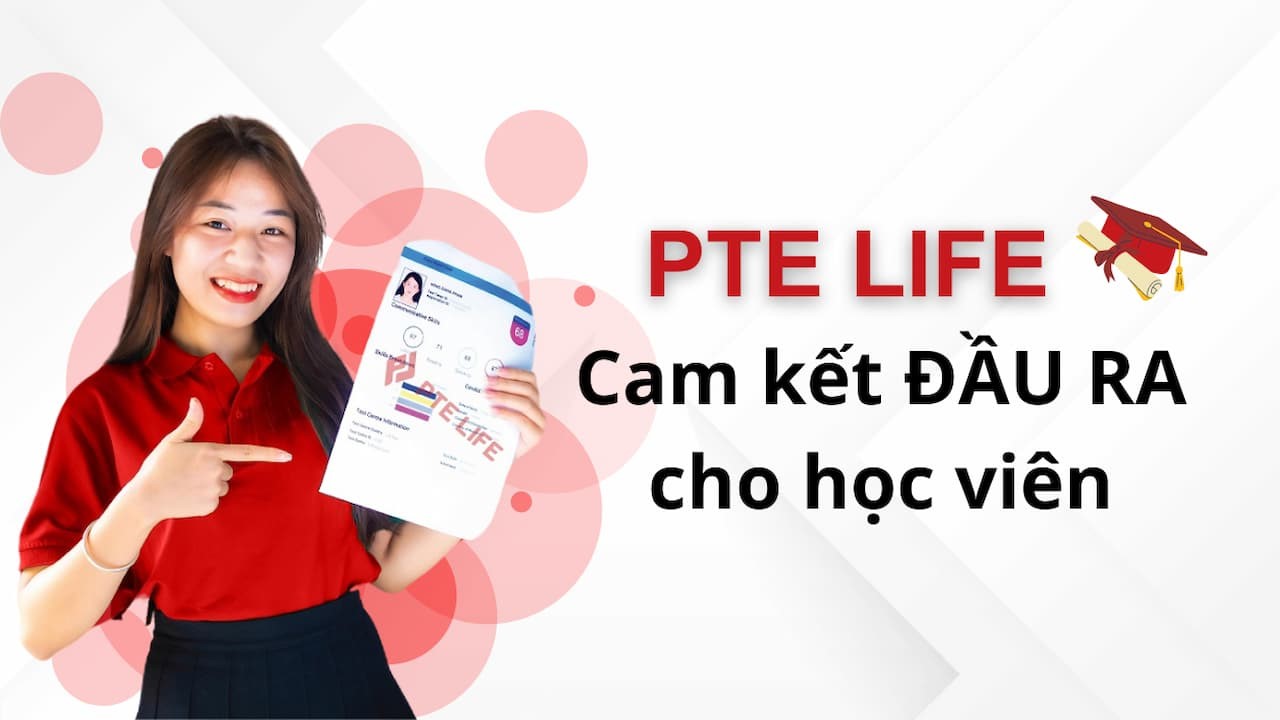 PTE Life - Cam kết đầu ra cho mọi học viên. 