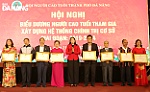 Tuyên dương 38 người cao tuổi tiêu biểu tham gia xây dựng hệ thống chính trị cơ sở