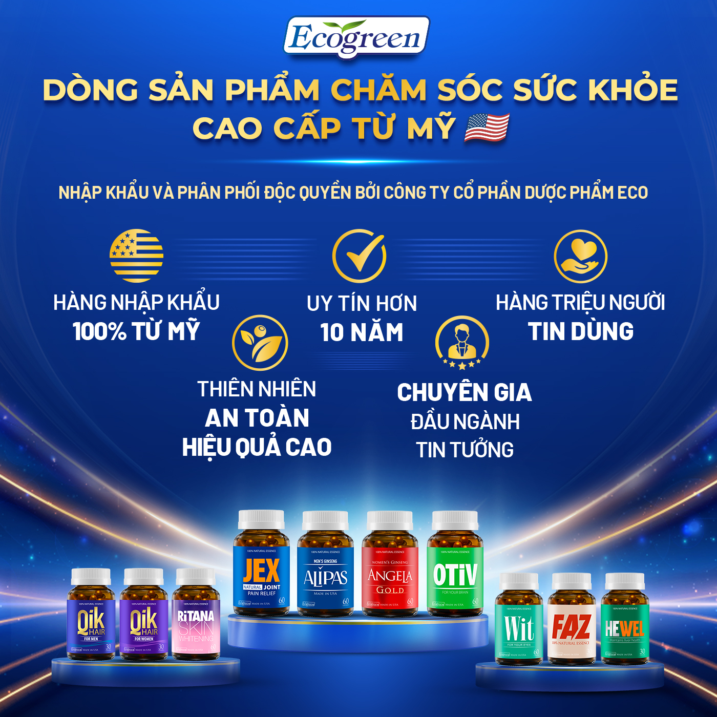 ECO Pharma đưa hàng loạt sản phẩm chăm sóc sức khỏe chất lượng Mỹ đến khắp Việt Nam