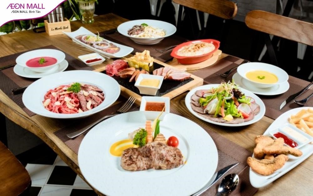 Le Monde Steak nổi bật với phong cách ẩm thực Pháp tinh tế, độc đáo.