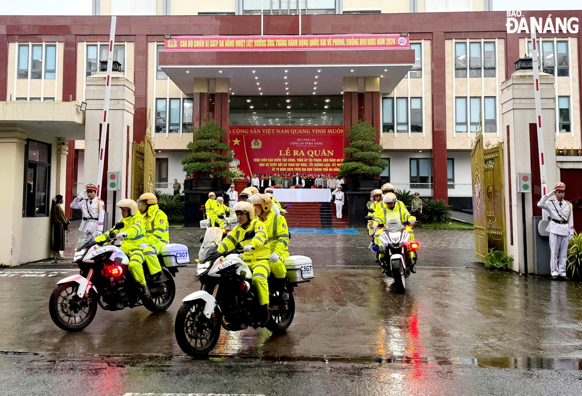 Traffic police are seen being out across the city working proactively to target those flouting the law. Photo: LE HUNG